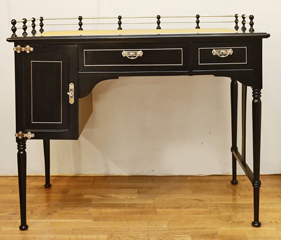 Jugendstil Damenschreibtisch schwarz Moebel