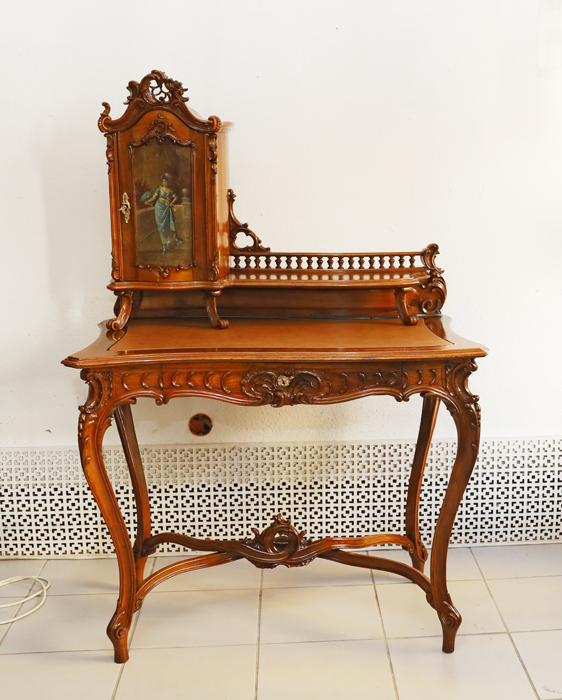 Antiker Pfeiffenbarock Schreibtisch historismus Damenschreibtisch Aufsatzschreibtisch