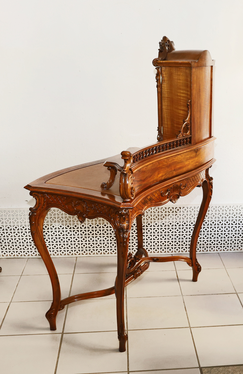 Antiker Pfeiffenbarock Schreibtisch historismus Damenschreibtisch Aufsatzschreibtisch