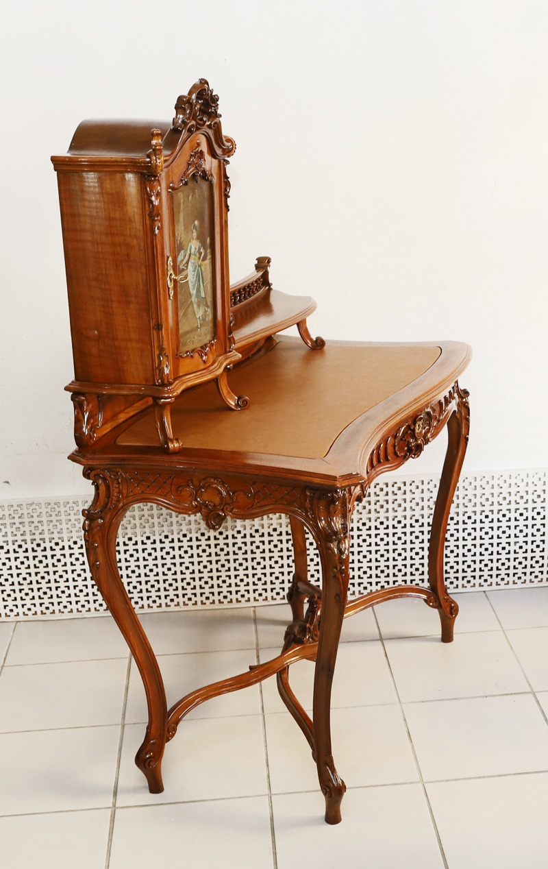 Antiker Pfeiffenbarock Schreibtisch historismus Damenschreibtisch Aufsatzschreibtisch