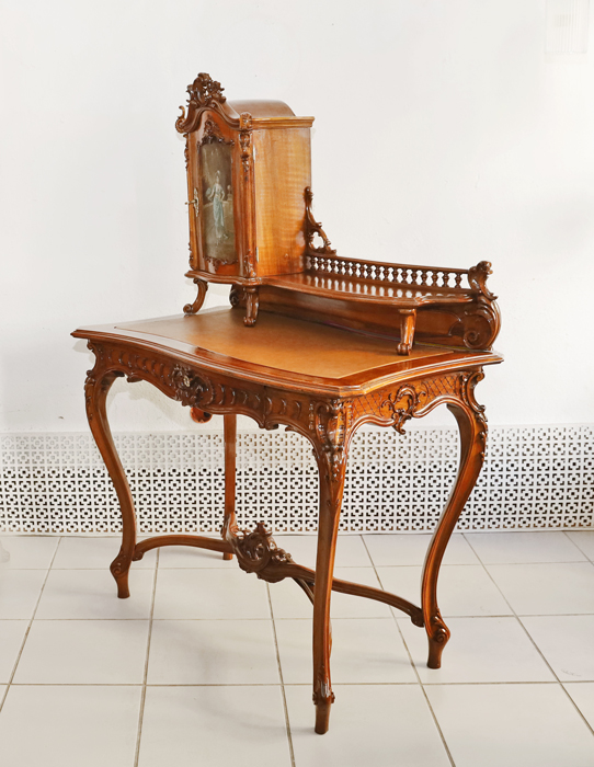 Antiker Pfeiffenbarock Schreibtisch historismus Damenschreibtisch Aufsatzschreibtisch