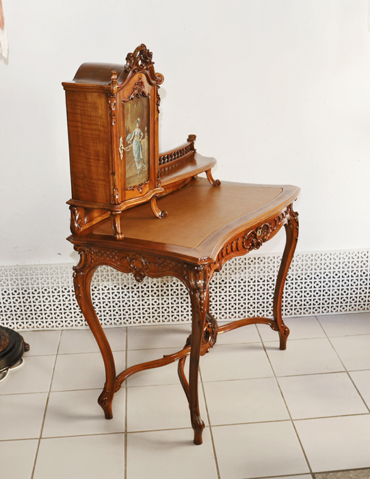 Antiker Pfeiffenbarock Schreibtisch historismus Damenschreibtisch Aufsatzschreibtisch