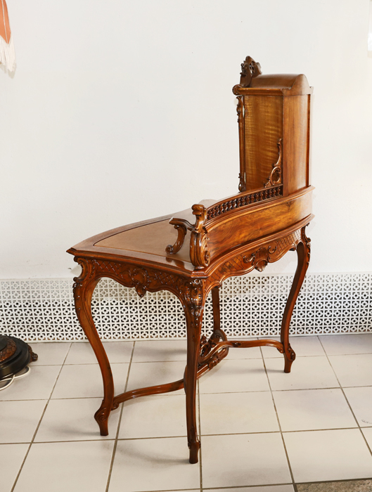 Antiker Pfeiffenbarock Schreibtisch historismus Damenschreibtisch Aufsatzschreibtisch