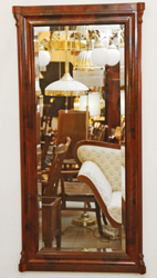 Antiker Biedermeier Spiegel Mahagoni Wandspiegel