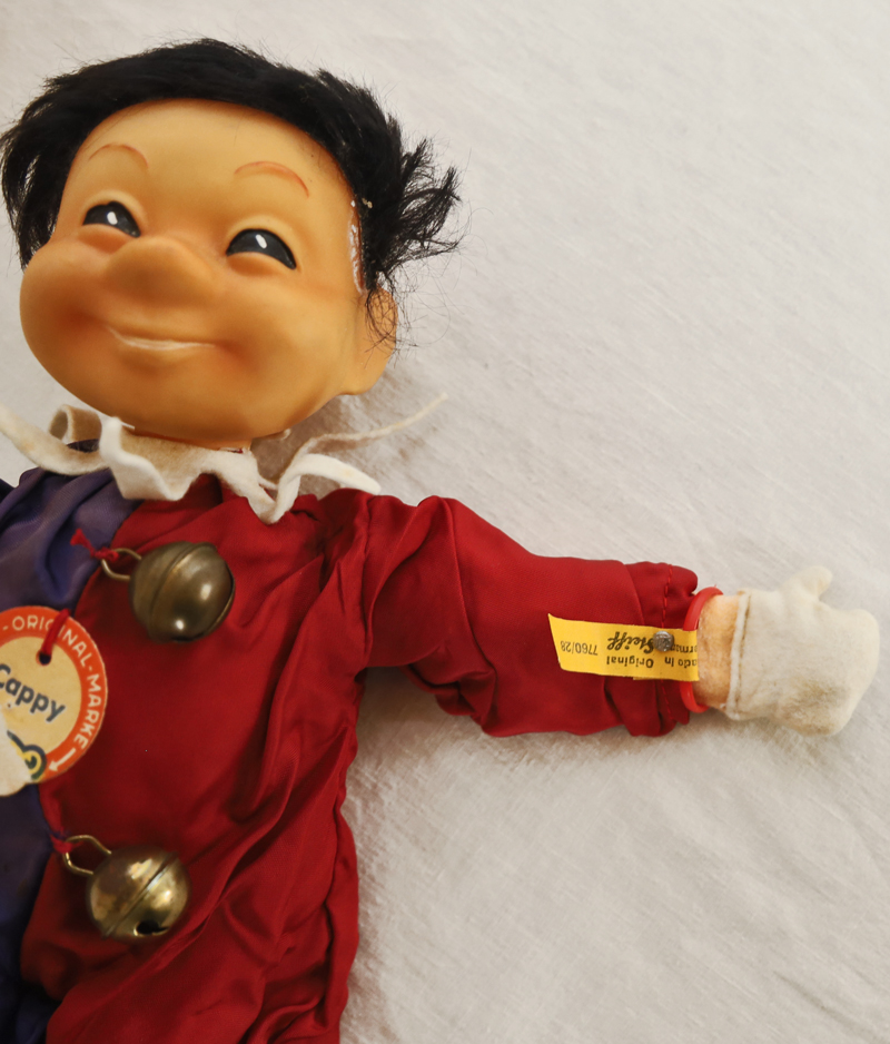 Steiff Cappy Floppy Schlenkerpuppe Schleife