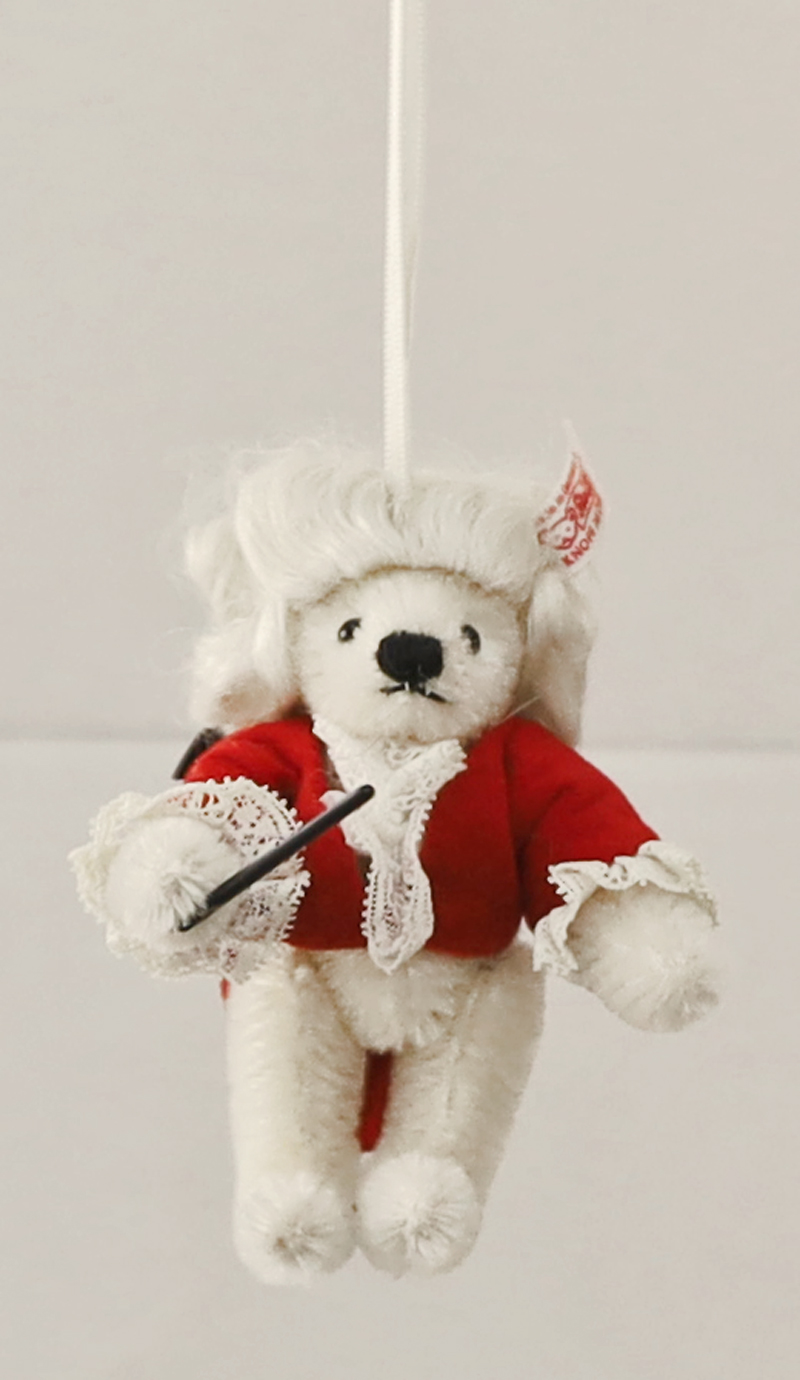 Steiff Teddybaer Mozart Ornament Knopf limitiert