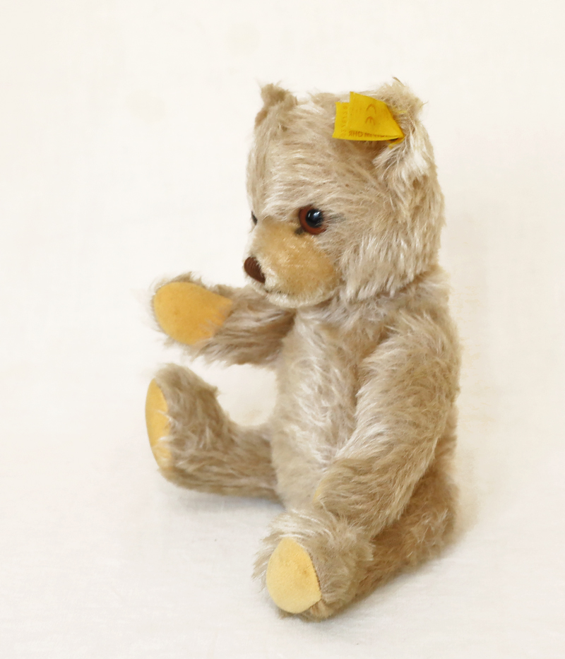 Steiff Teddybaer Knopf Fahne Ohr