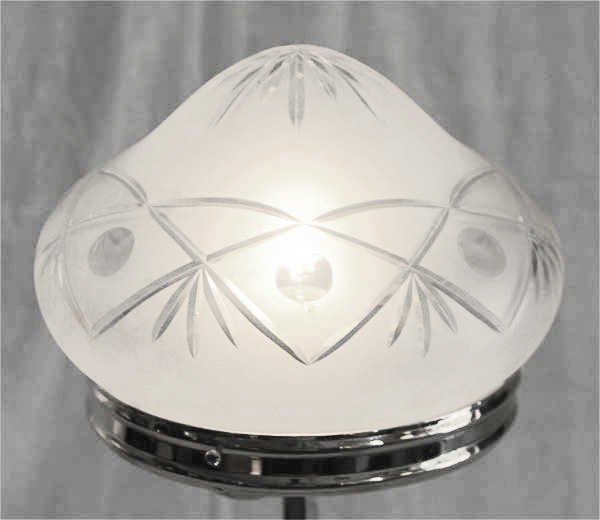 Art Deco Chrom Tischlampe