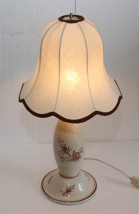 Keramiklampe Art Deco Jugendstil Tischlampe