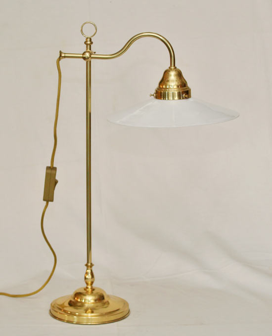 Art Deco Schreibtischlampe Kontorlampe Messing Lampe