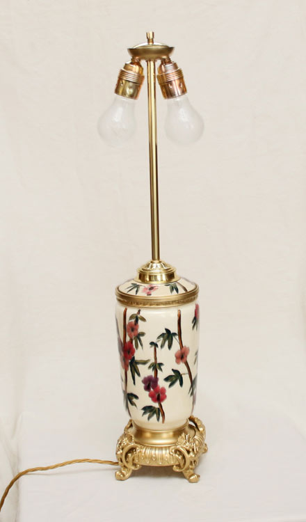 Jugendstil Keramiklampe Stehlampe Tischlampe