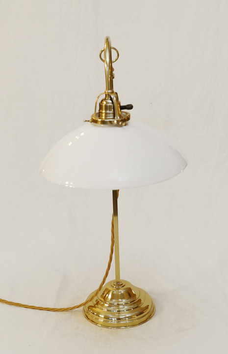 Art Deco Schreitischlampe Stehlampe Kontorlampe Messing