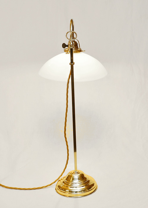 Art Deco Schreitischlampe Stehlampe Kontorlampe Messing
