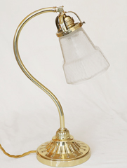 Jugendstil Nachtkaestchenlampe Tischlampe Messinglampe
