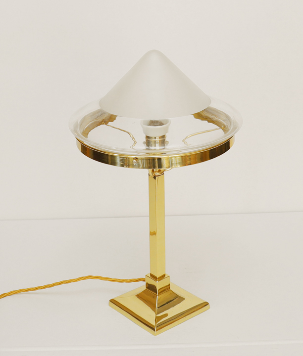 Jugendstil Tischlampe Stehlampe Messing Lampe