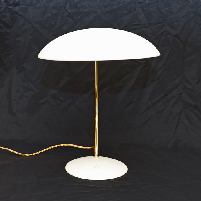 60ziger Jahre Design Schreibtischlampe Stehlampe weiss
