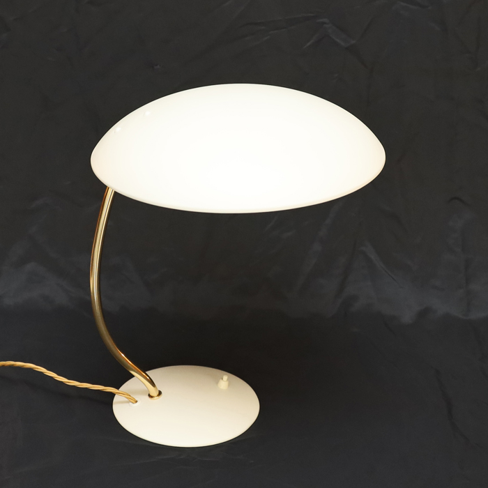 60ziger Jahre Design Schreibtischlampe Stehlampe weiss