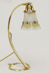 Jugendstil Stehlampe Tischlampe Messinglampe Schreibtischlampe Nachtkaestchenlampe