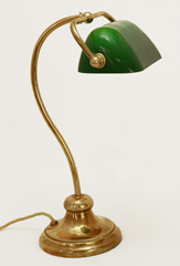 Jugendstil Stehlampe Schreibtischlampe Kontorlampe  Messinglampe 