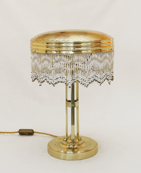 Jugendstil Stehlampe Tischlampe Messing Schreibtischlampe 