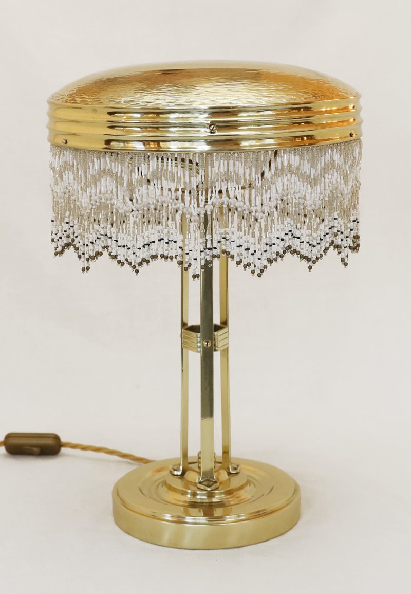 Jugendstil Stehlampe Tischlampe Messing Schreibtischlampe 