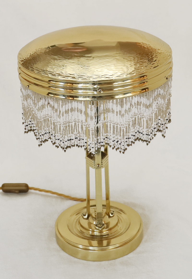 Jugendstil Stehlampe Tischlampe Messing Schreibtischlampe 