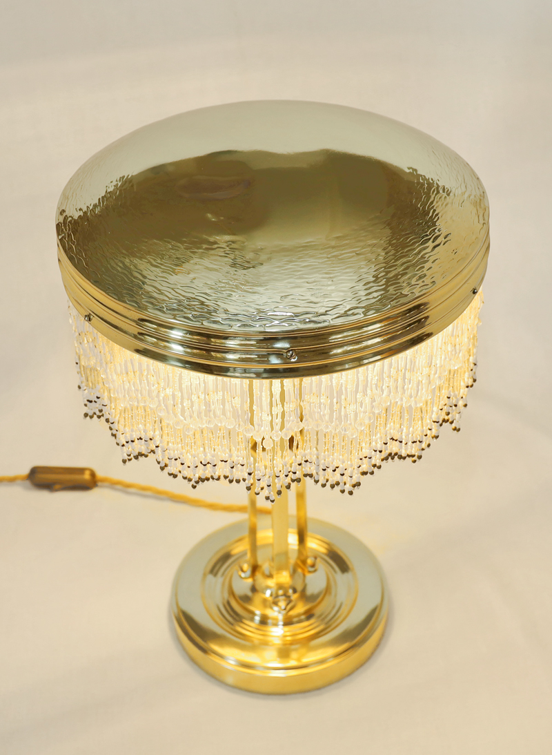 Jugendstil Stehlampe Tischlampe Messing Schreibtischlampe 