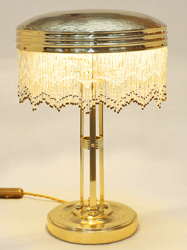 Jugendstil Stehlampe Tischlampe Messing Schreibtischlampe 