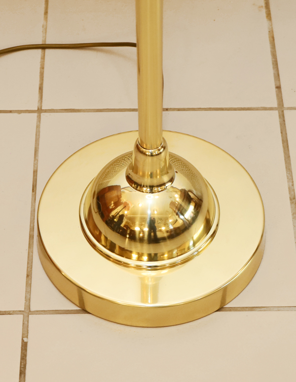 Art  Deco Bodenstehlampe Messing