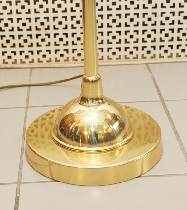 Art  Deco Bodenstehlampe Messing