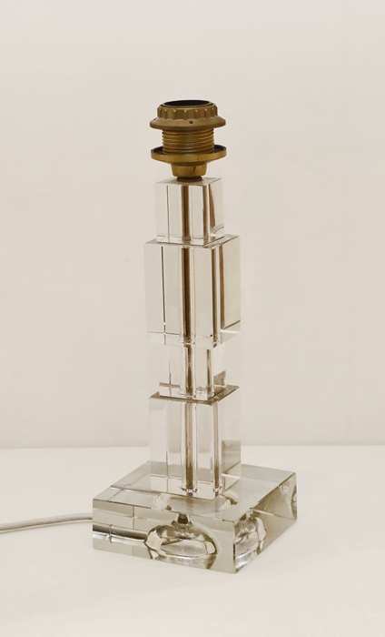 Bakalowits Vintage Stehlampe Glasfuss