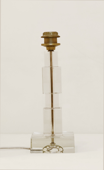 Bakalowits Vintage Stehlampe Glasfuss