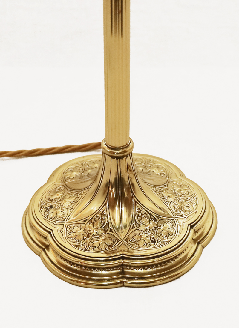 Jugendstil Schreibtischlampe Kontorlampe Tischlampe Messinglampe