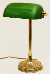 Jugendstil Schreibtischlampe Kontorlampe Tischlampe Messinglampe