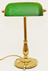Jugendstil Kontorlampe Tischlampe Messinglampe Schreibtischlampe 