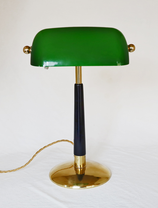 Jugendstil Art Deco Schreibtischlampe Kontorlampe Messing