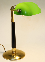 Jugendstil Art Deco Schreibtischlampe Kontorlampe Messing
