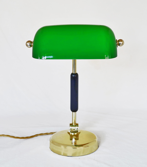Art Deco Kontorlampe Schreibtischlampe  Tischlampe Messinglampe