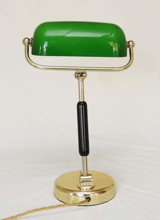 Art Deco Kontorlampe Schreibtischlampe  Tischlampe Messinglampe