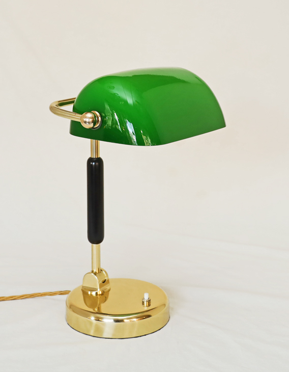Art Deco Kontorlampe Schreibtischlampe  Tischlampe Messinglampe