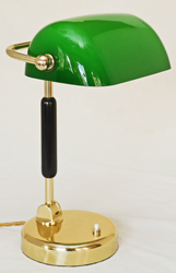 Art Deco Kontorlampe Schreibtischlampe  Tischlampe Messinglampe