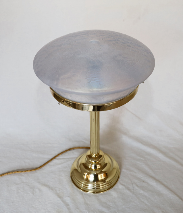 Jugendstil Tischlampe Messing Lampe Schreibtischlampe