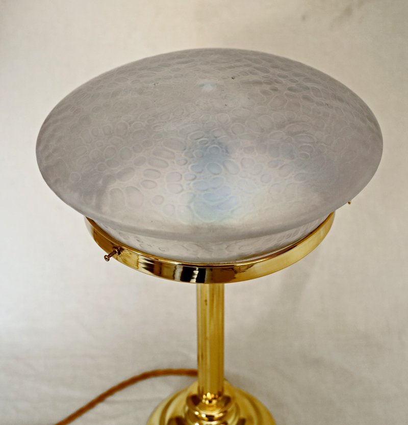 Jugendstil Tischlampe Messing Lampe Schreibtischlampe