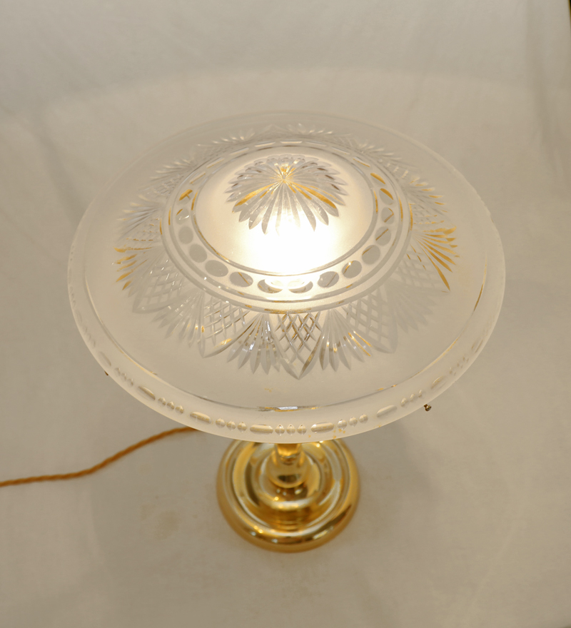 Jugendstil Stehlampe Tischlampe Messinglampe Standlampe 