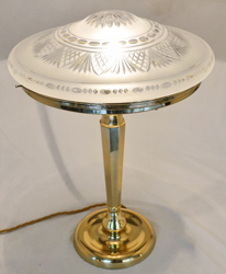 Jugendstil Stehlampe Tischlampe Messinglampe Standlampe 