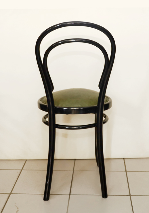 Paar Thonet Stuehle Sessel Buchenbugholz schwarz