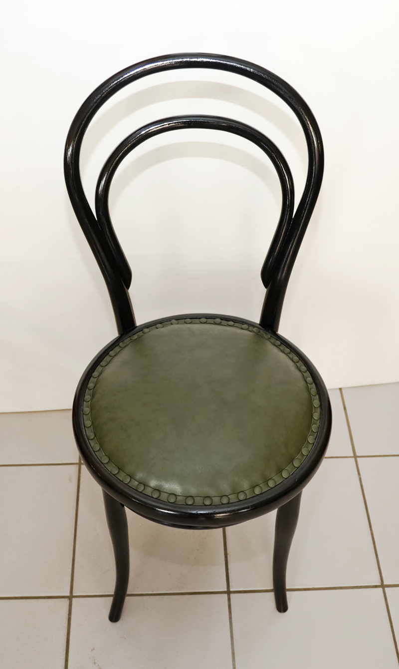 Paar Thonet Stuehle Sessel Buchenbugholz schwarz