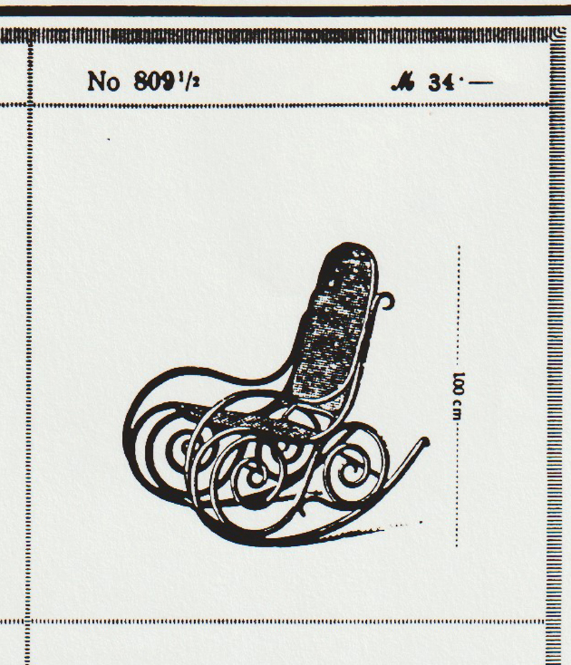 Jugendstil Schaukelstuhl Kohn Schaukelfauteuil Bugholz Moebel