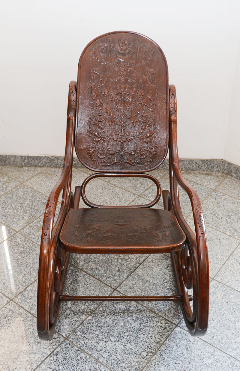 Jugendstil Schaukelstuhl Kohn Schaukelfauteuil Bugholz Moebel