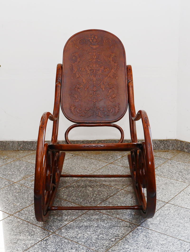Jugendstil Schaukelstuhl Kohn Schaukelfauteuil Bugholz Moebel
